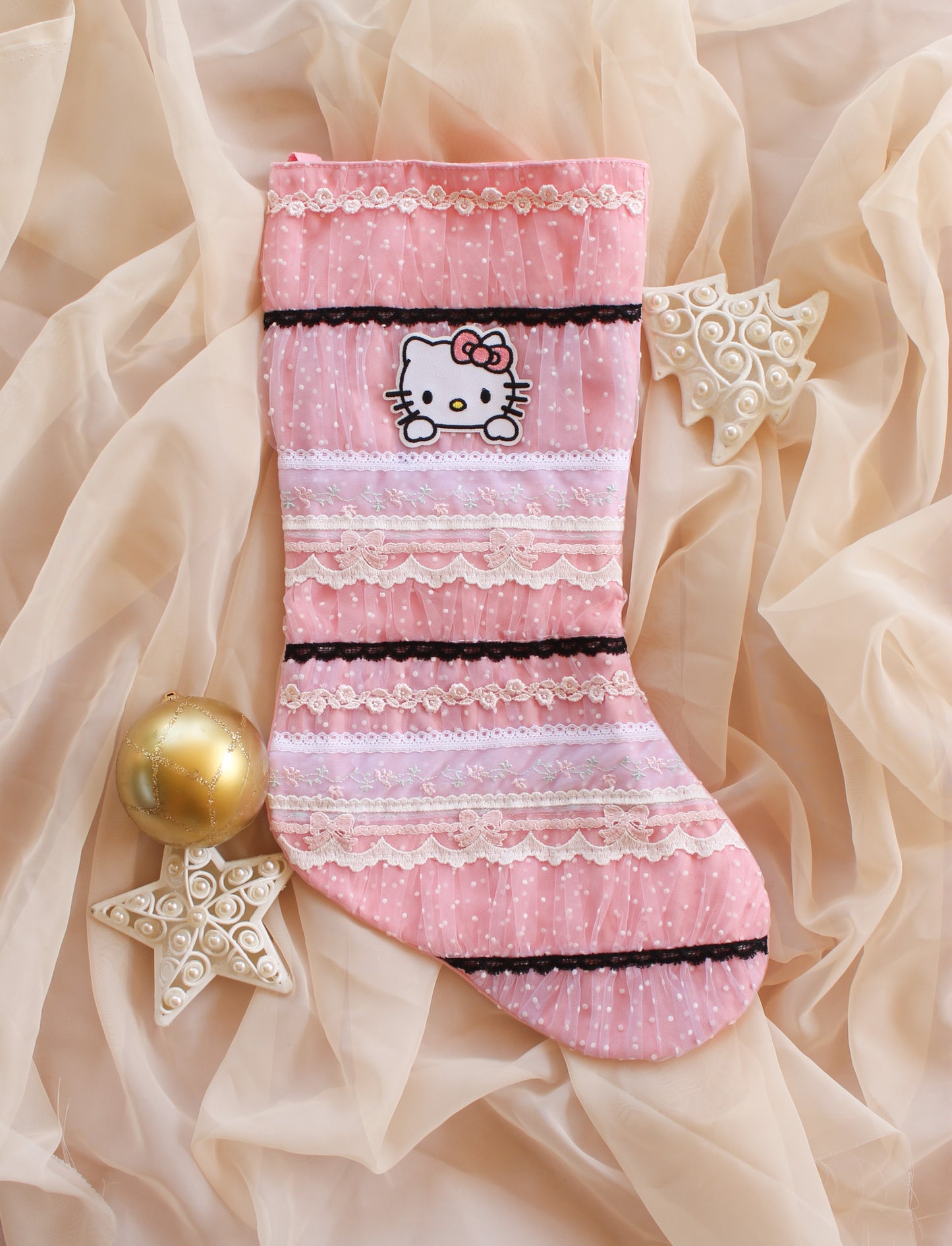 Pink Kitty Stocking