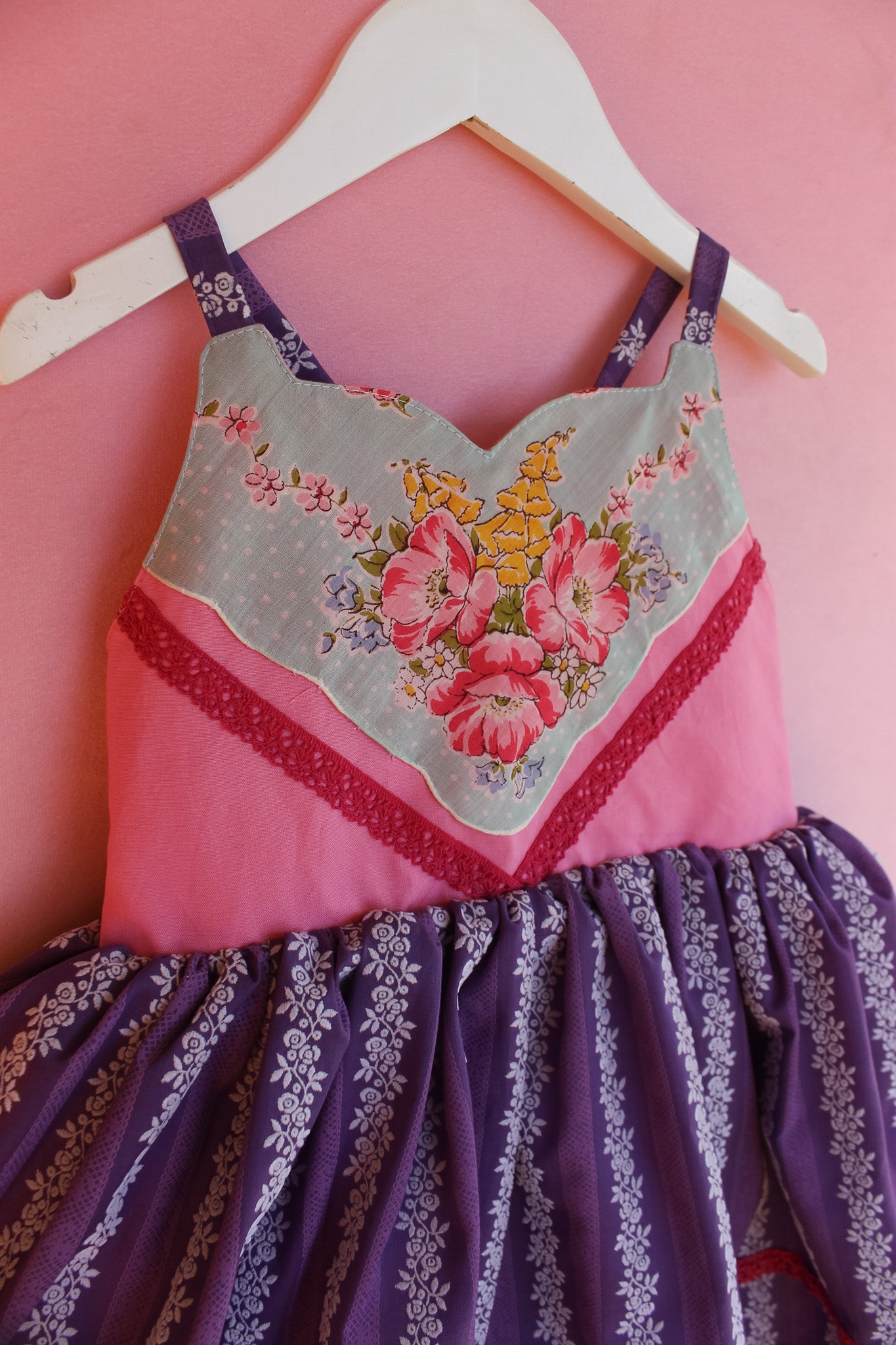 Purple flocked Custom for Shalini