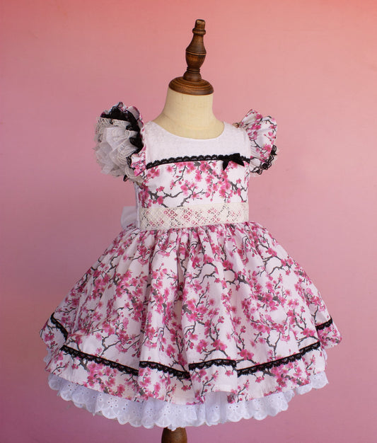 Cherry blossom orchard