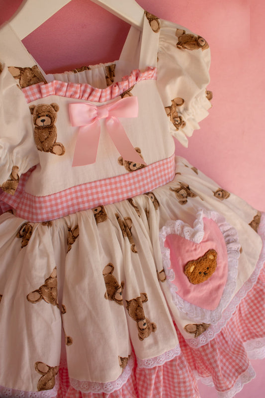 Bear Hugs Dress | PINK colorway