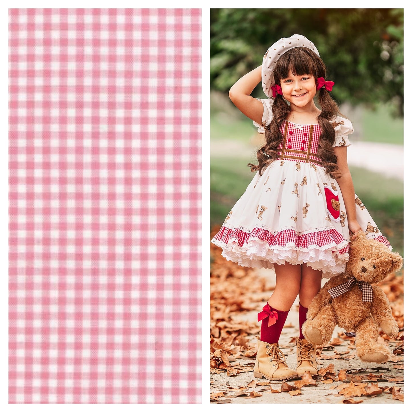 Bear Hugs Dress | PINK colorway