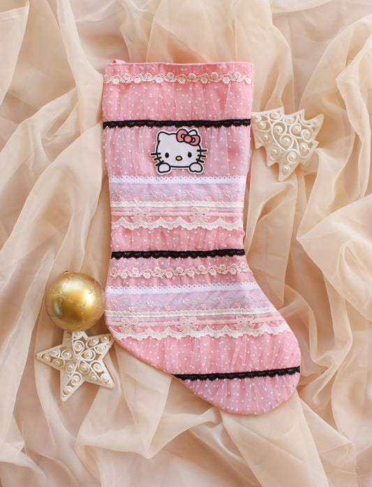Pink Kitty Stocking