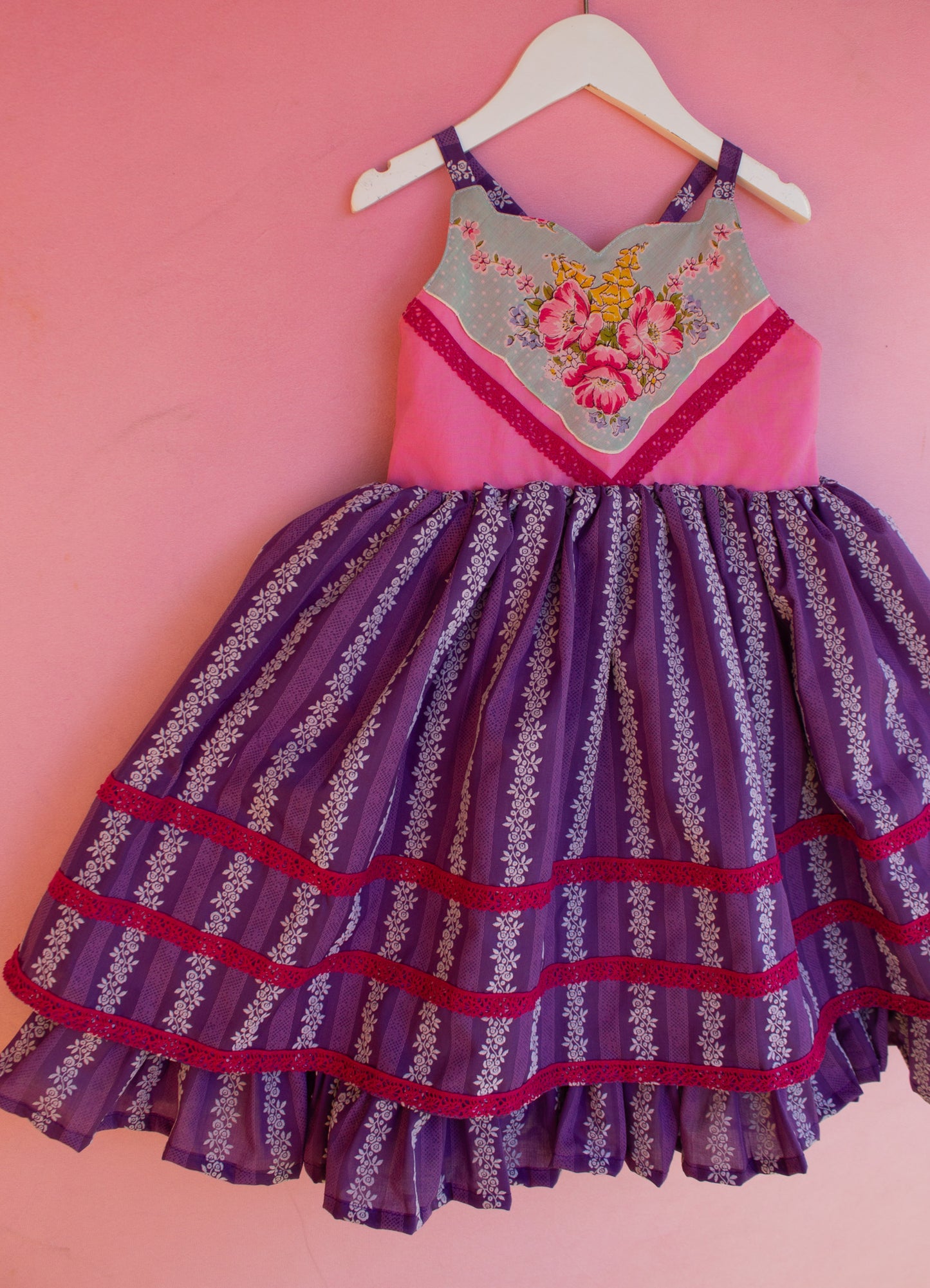 Purple flocked  Custom  for Shalini