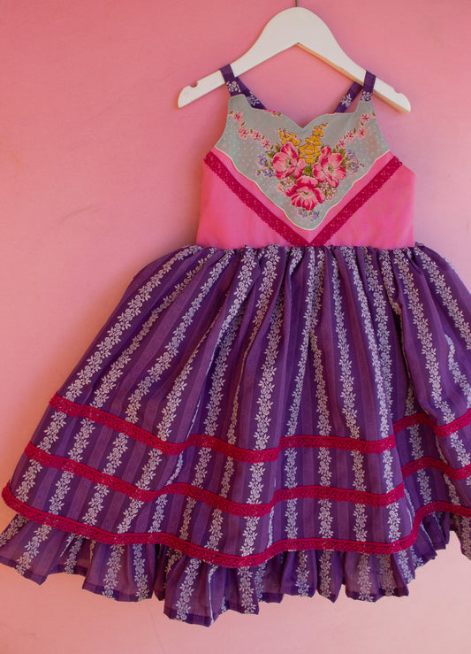 Purple flocked  Custom  for Shalini