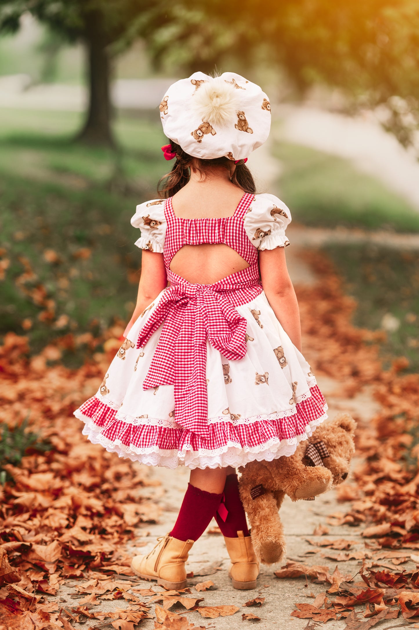 Bear Hugs Dress | PINK colorway