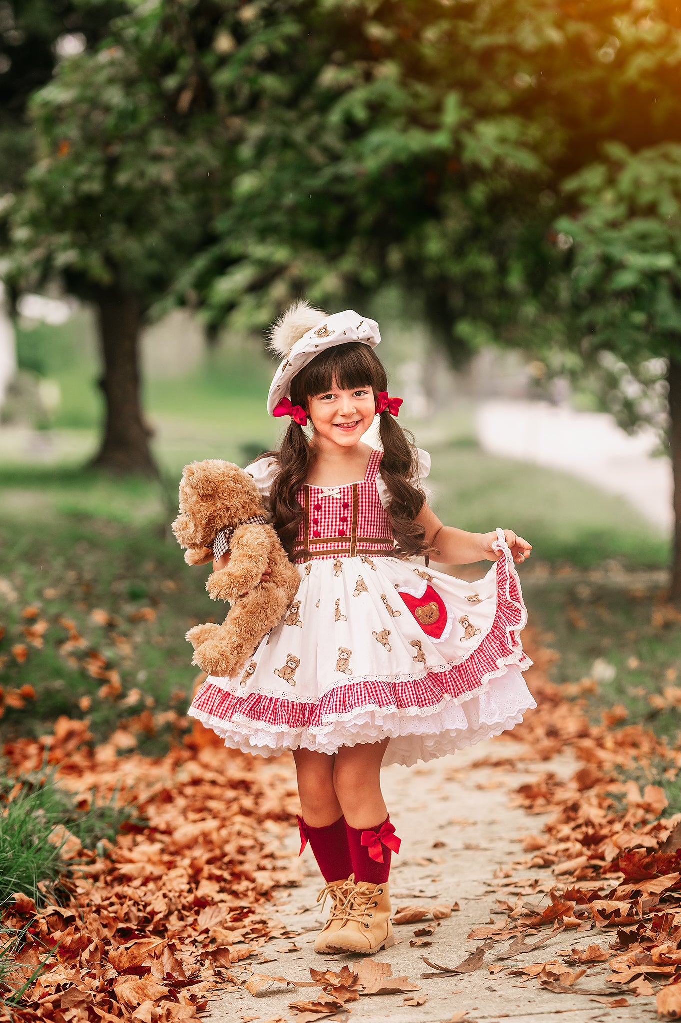 Bear Hugs Dress | PINK colorway